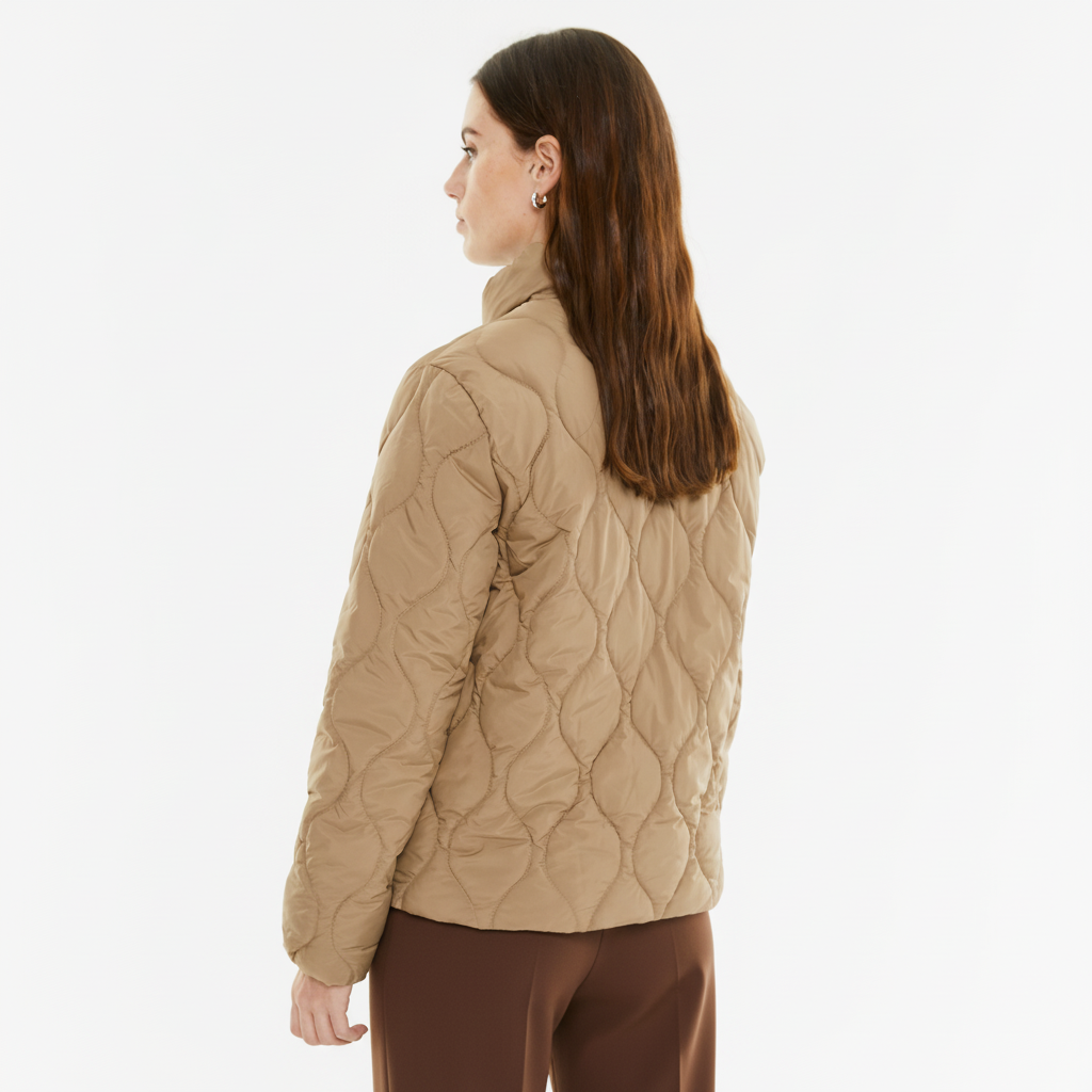 High-neck down jacket