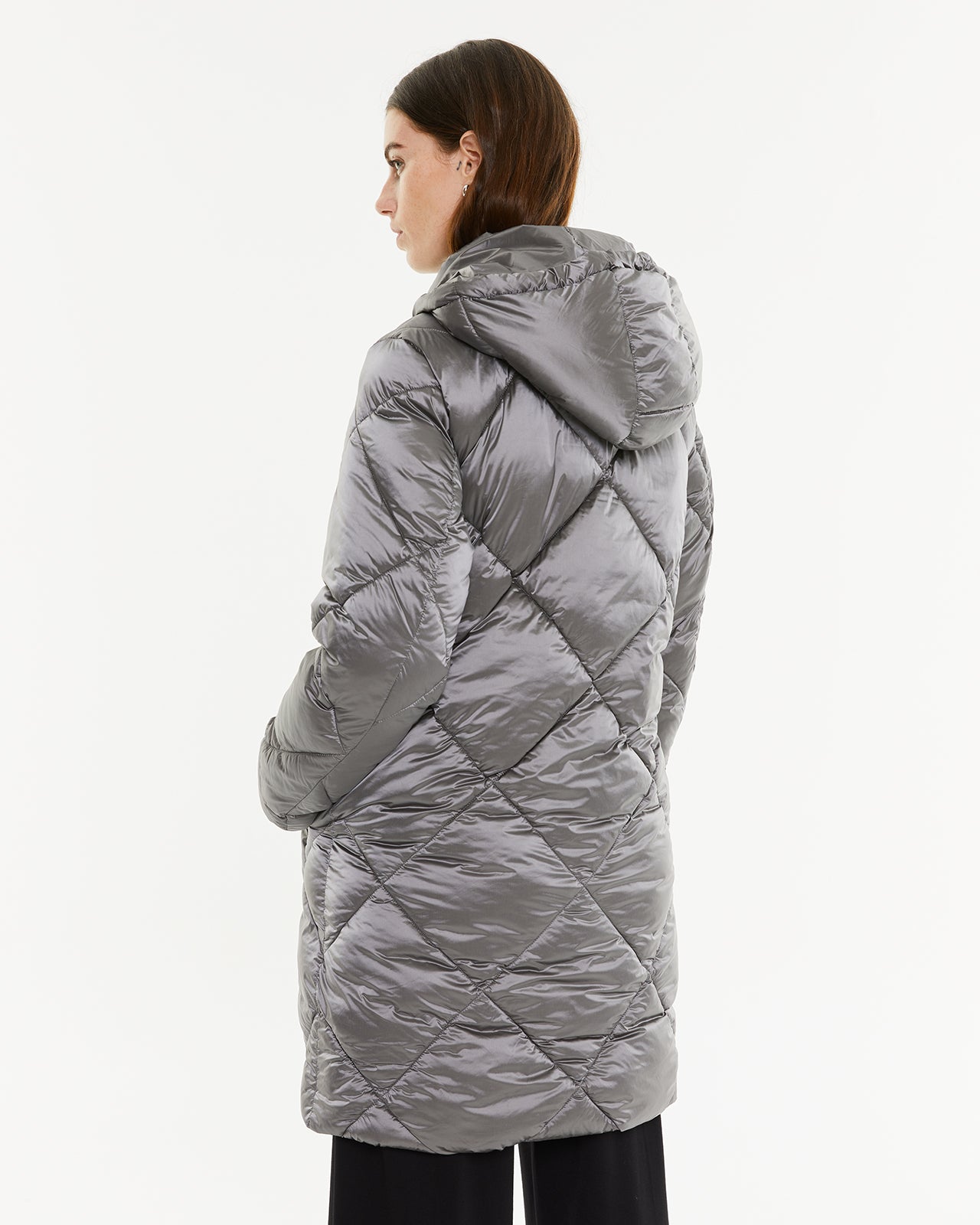 Down jacket with hood