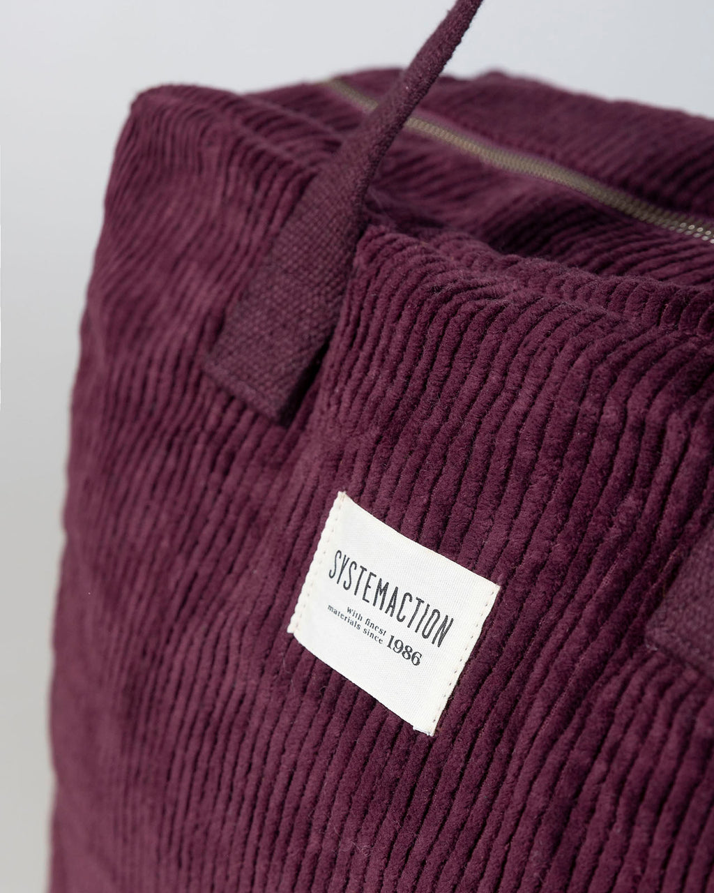 Large corduroy bag