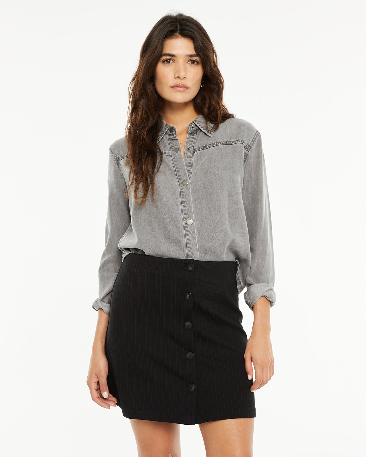 Chemise en Tencel avec poches