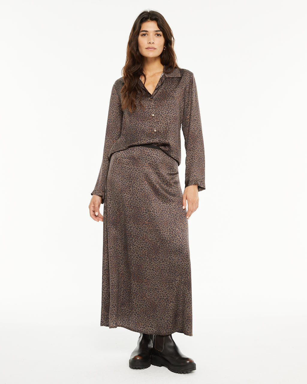 Camisa estampada animal print