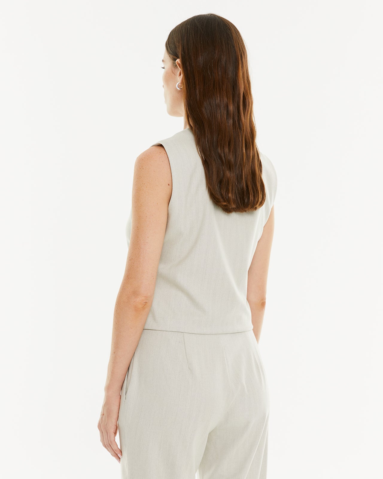 Gilet à chevrons avec pinces