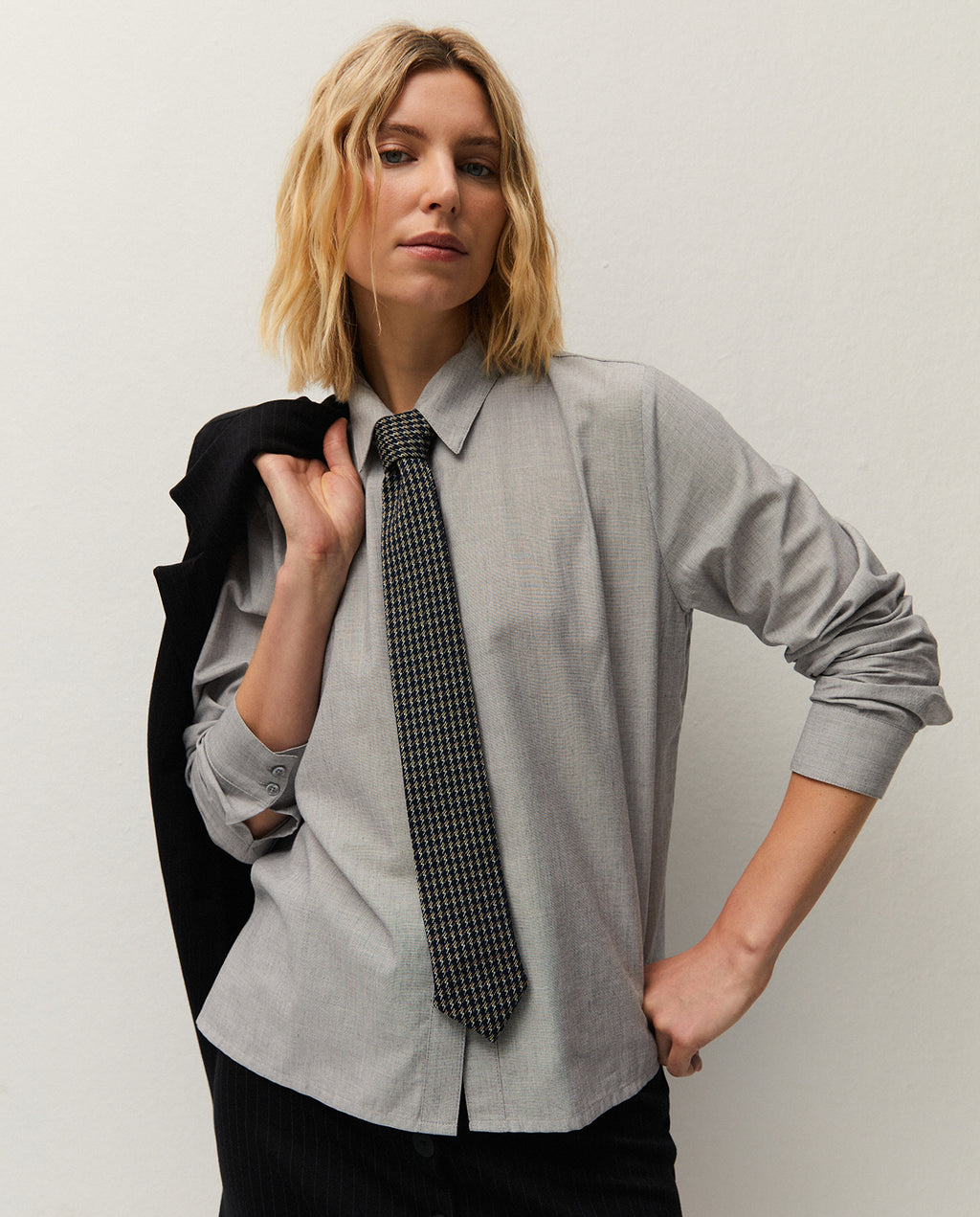 Corbata mujer pata de gallo