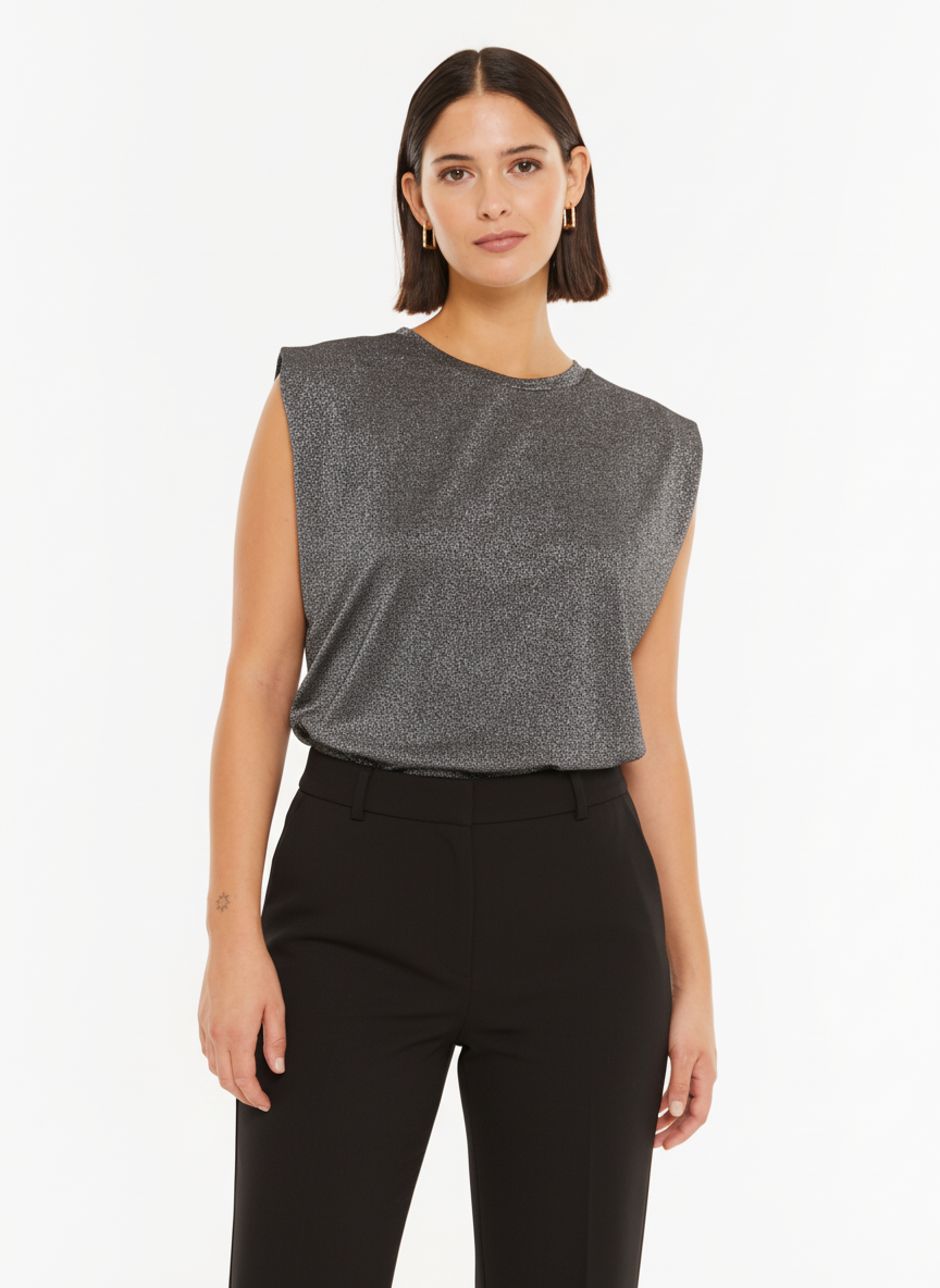 T-shirt de soirée en lurex