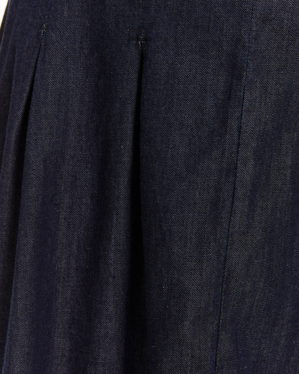 Falda fluida efecto denim