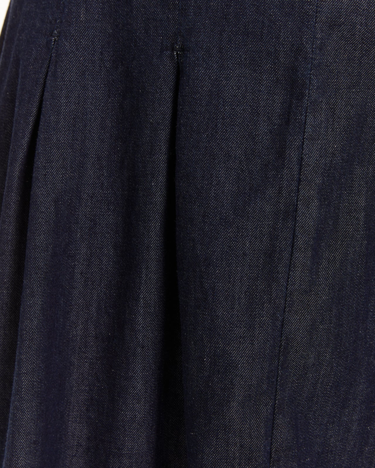 Falda fluida efecto denim