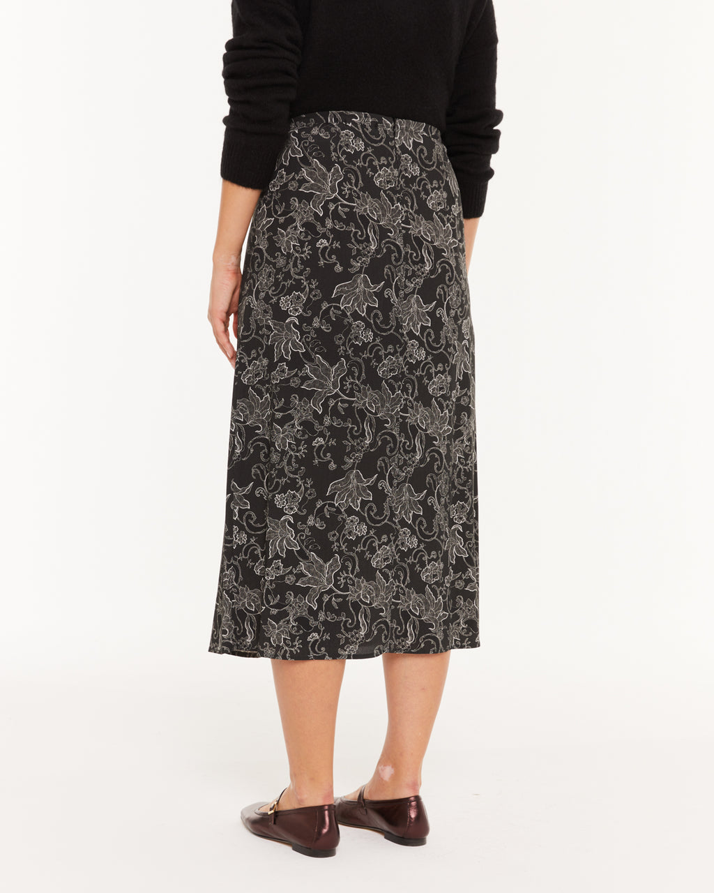 Falda estampado calado