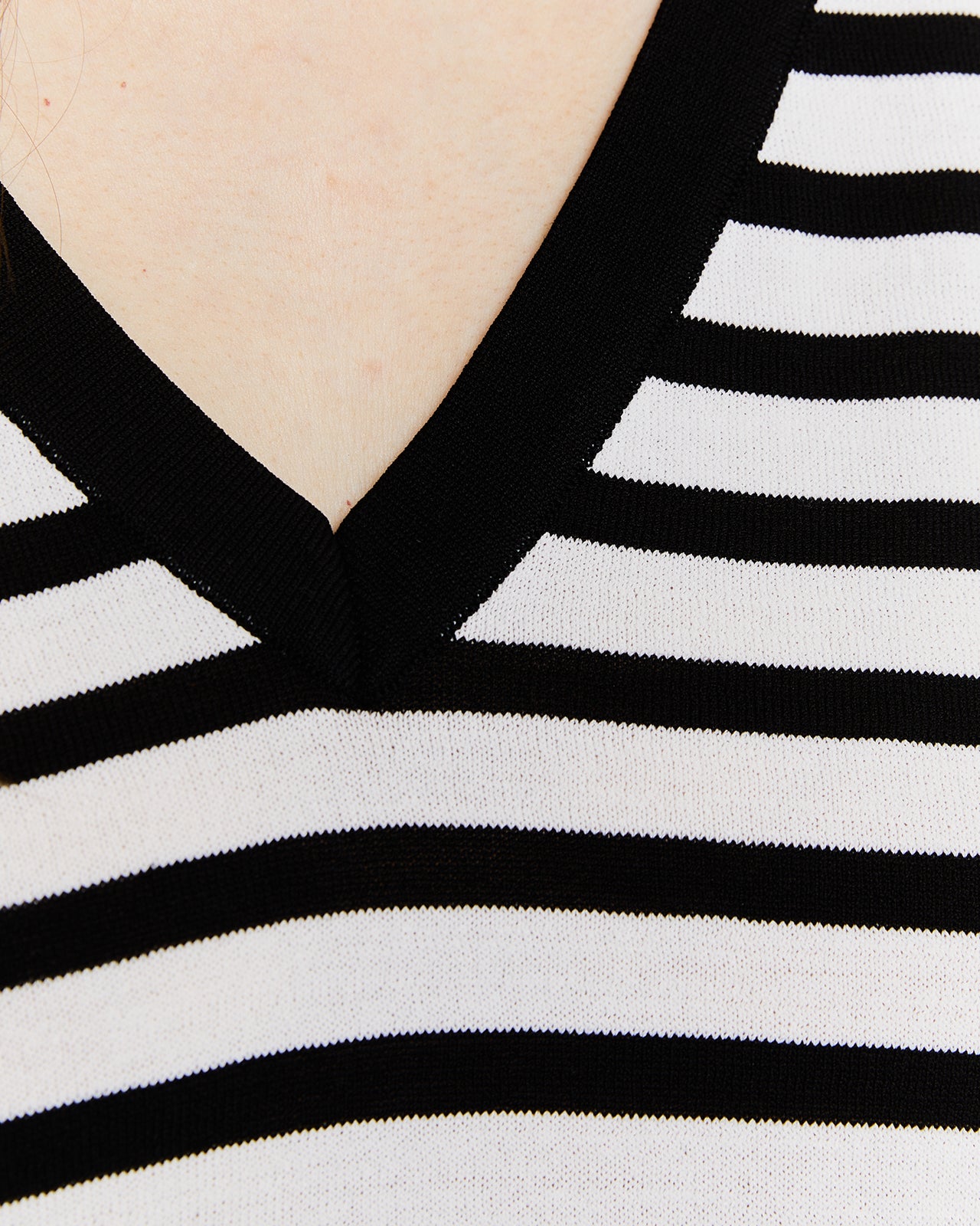 Pull rayé en maille, taille M/L