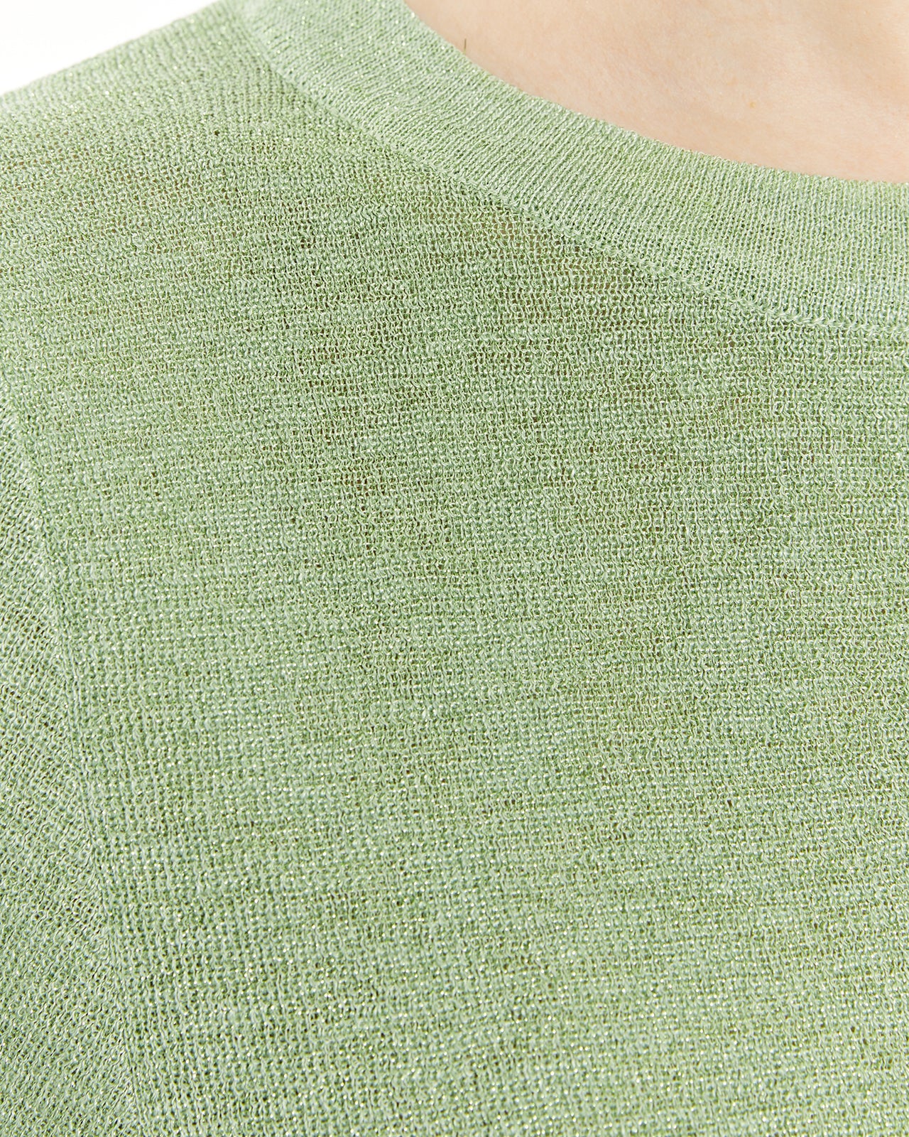 Pull lurex à manches 3/4