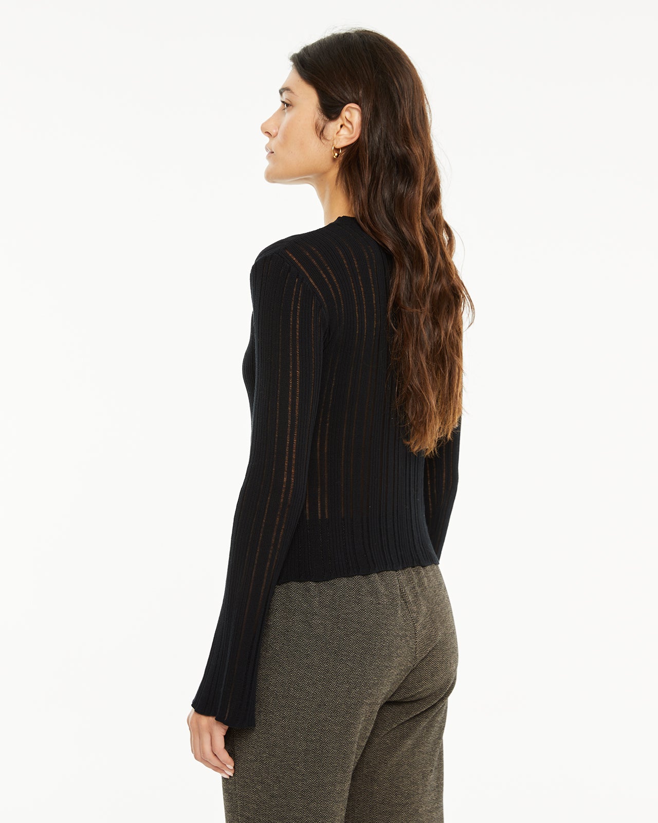 flared sleeve sweater