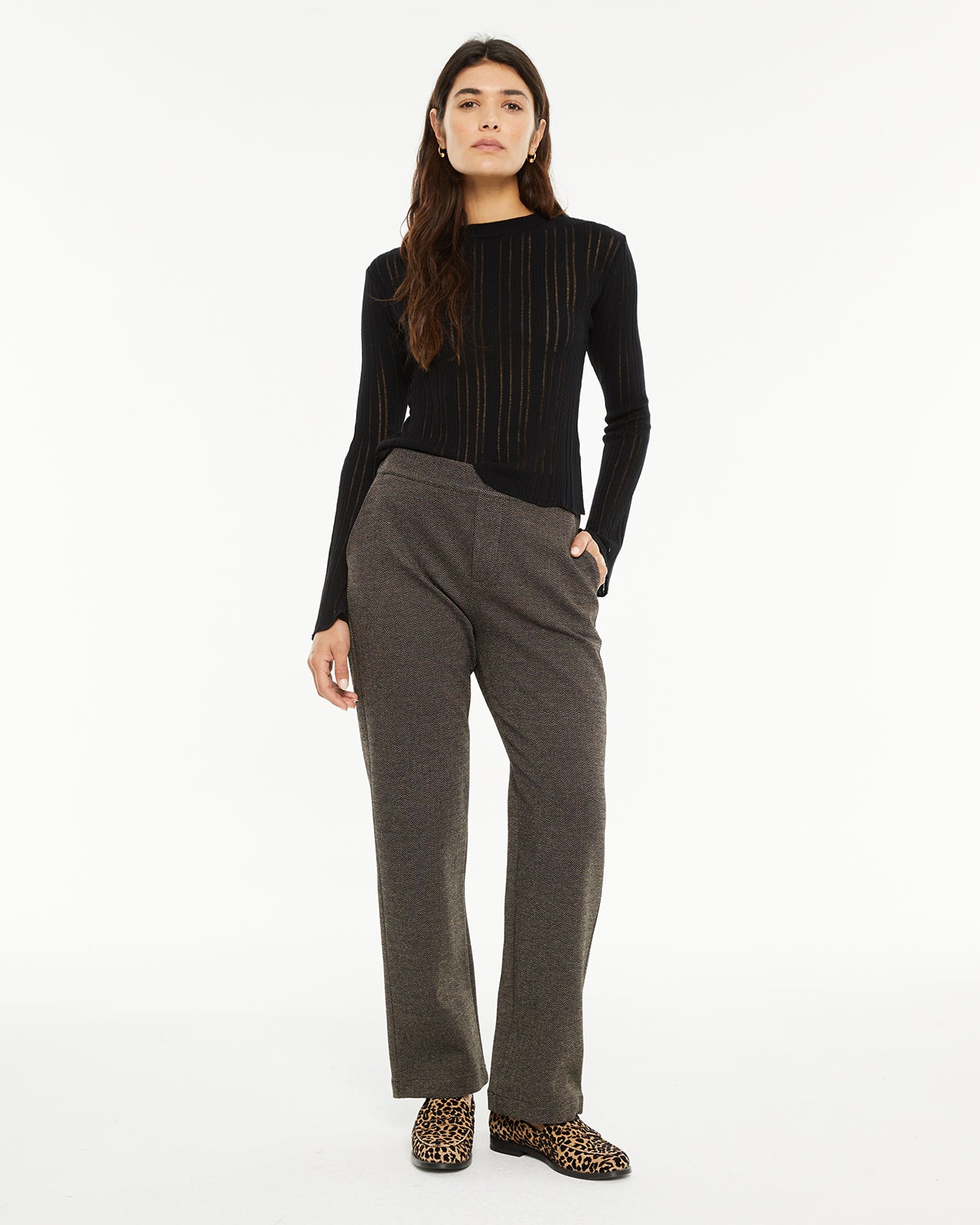 flared sleeve sweater