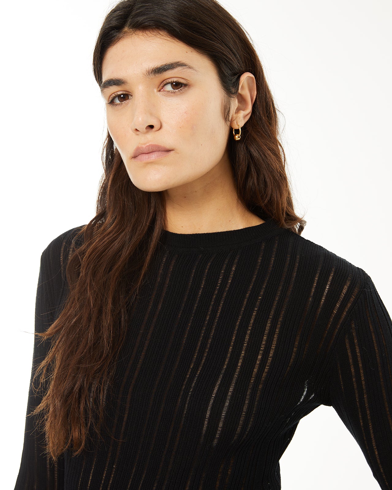 flared sleeve sweater