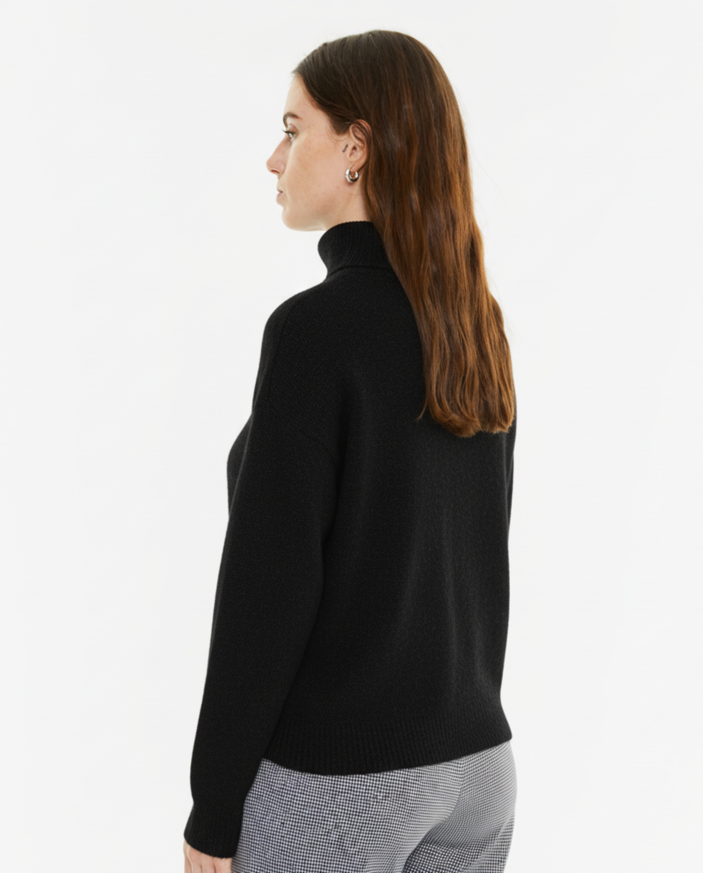 Pull à col montant avec lurex