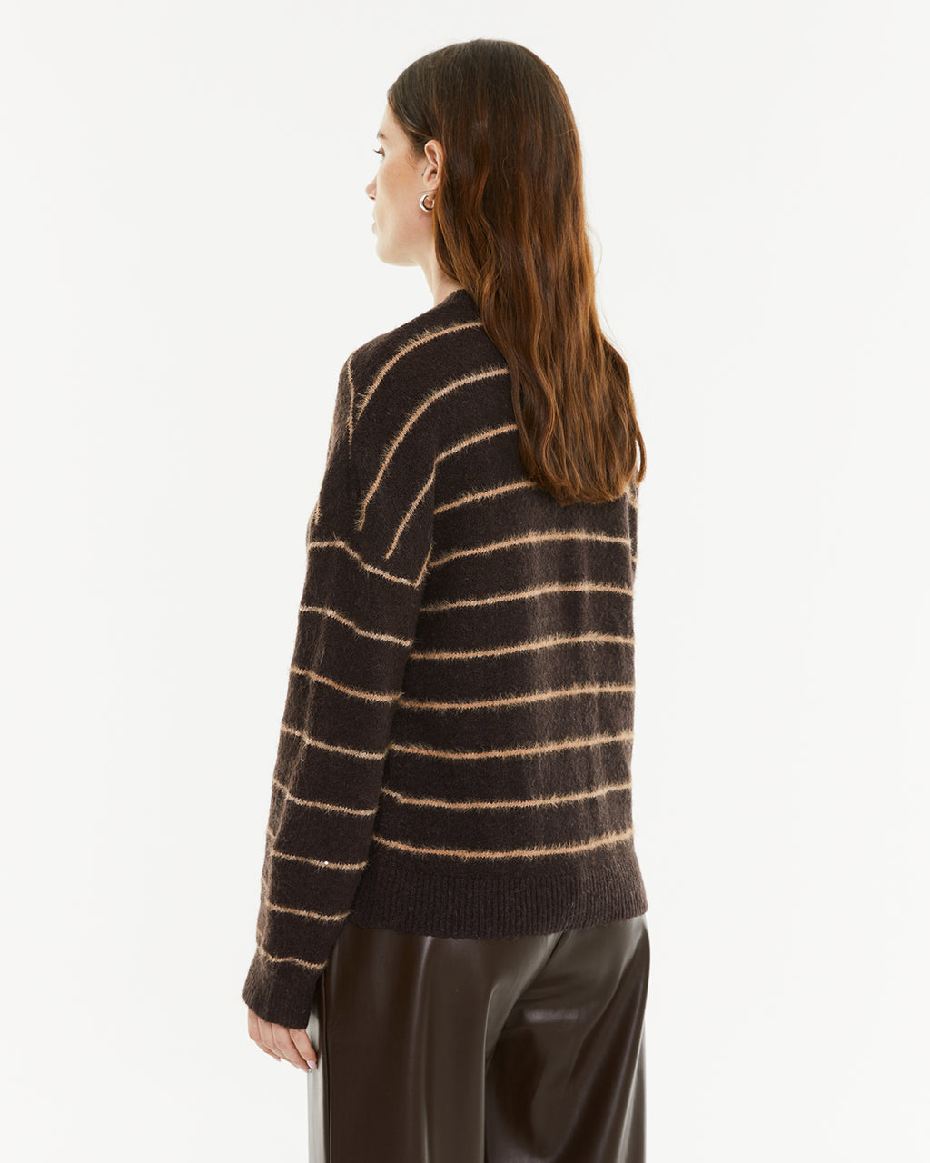 Jersey rayas con cuello redondo