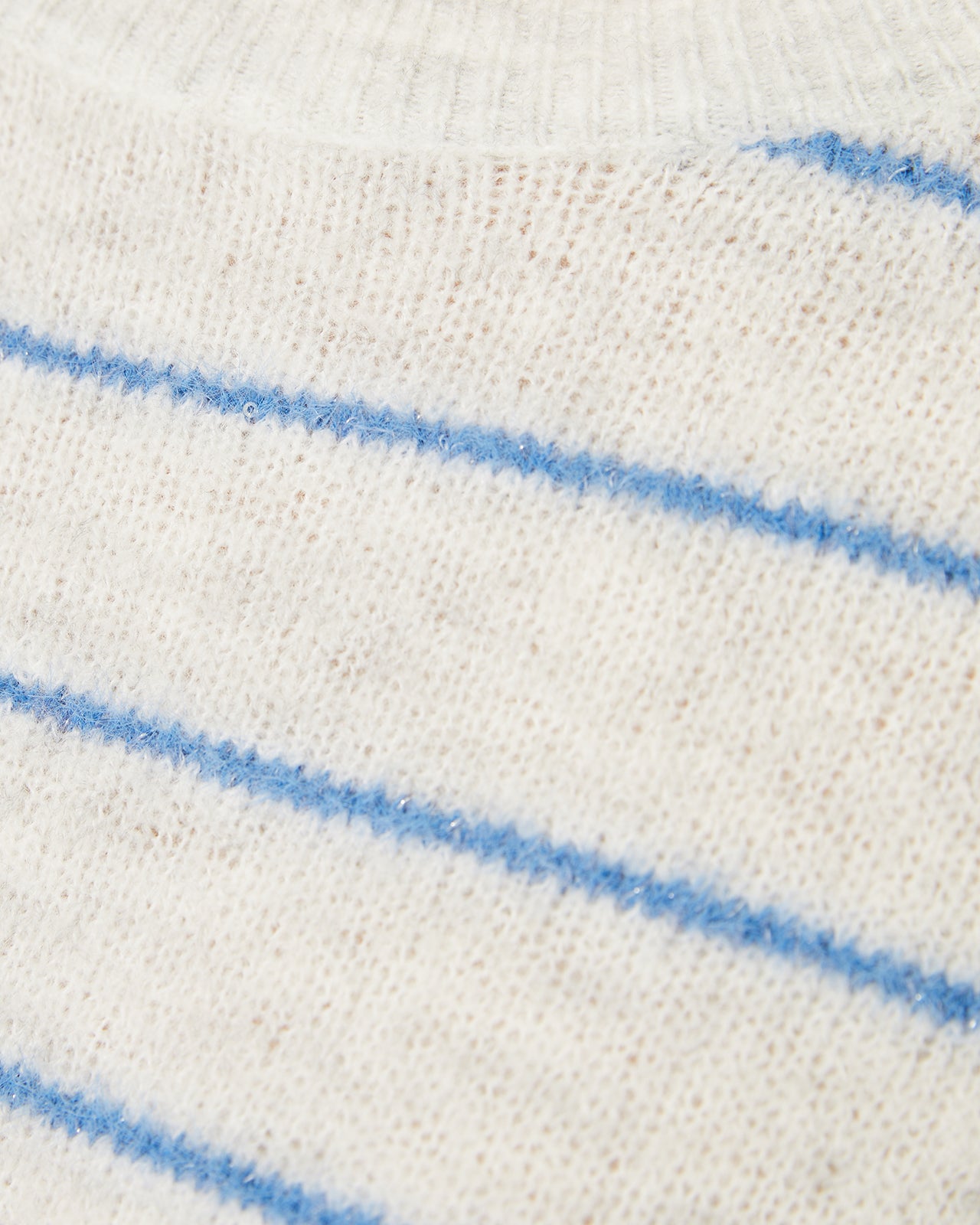 Jersey rayas con cuello redondo