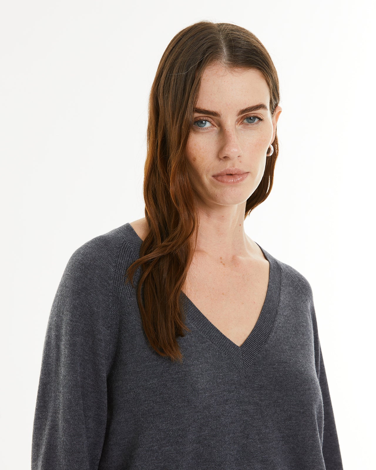 pull basique à col en V