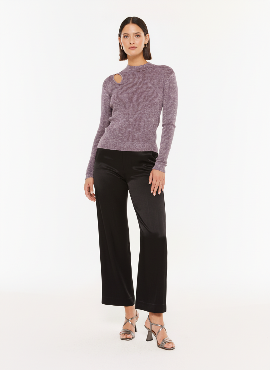 Jersey lúrex cut-out