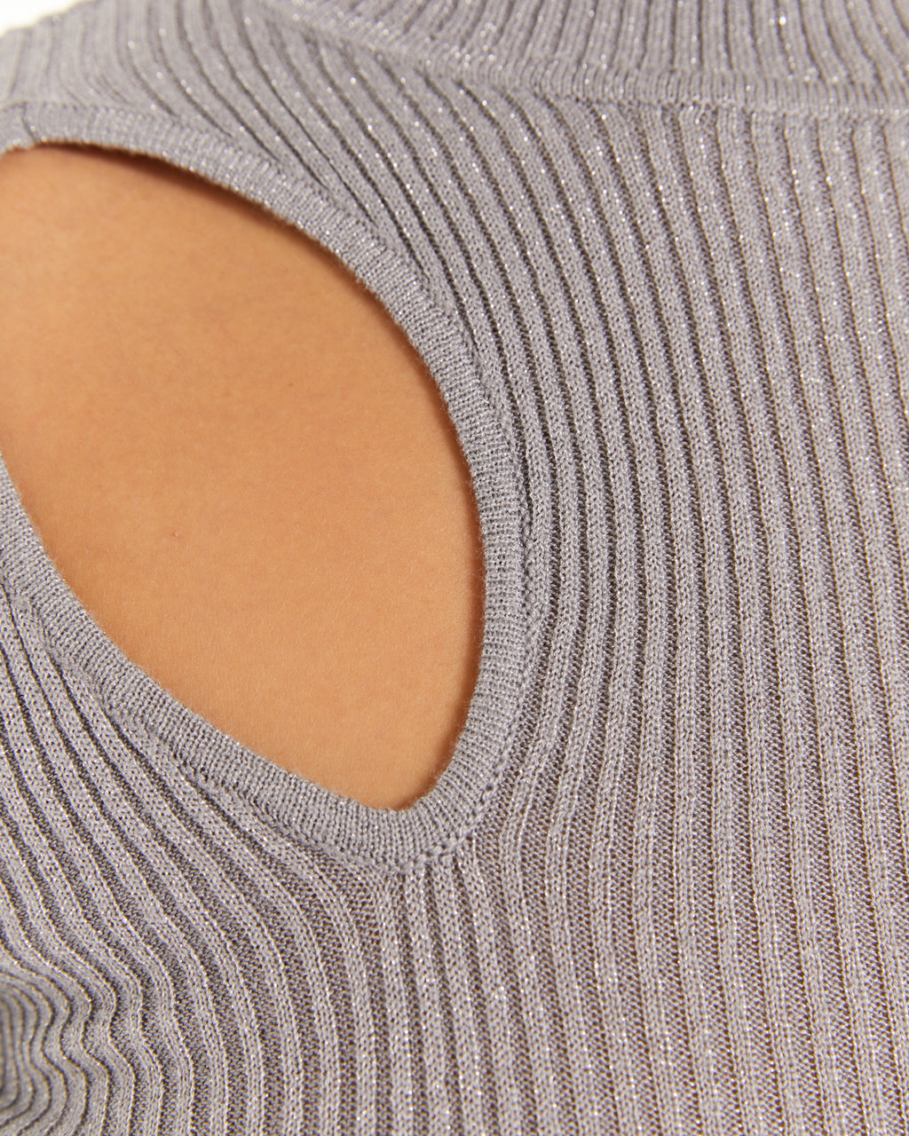 Jersey lúrex cut-out