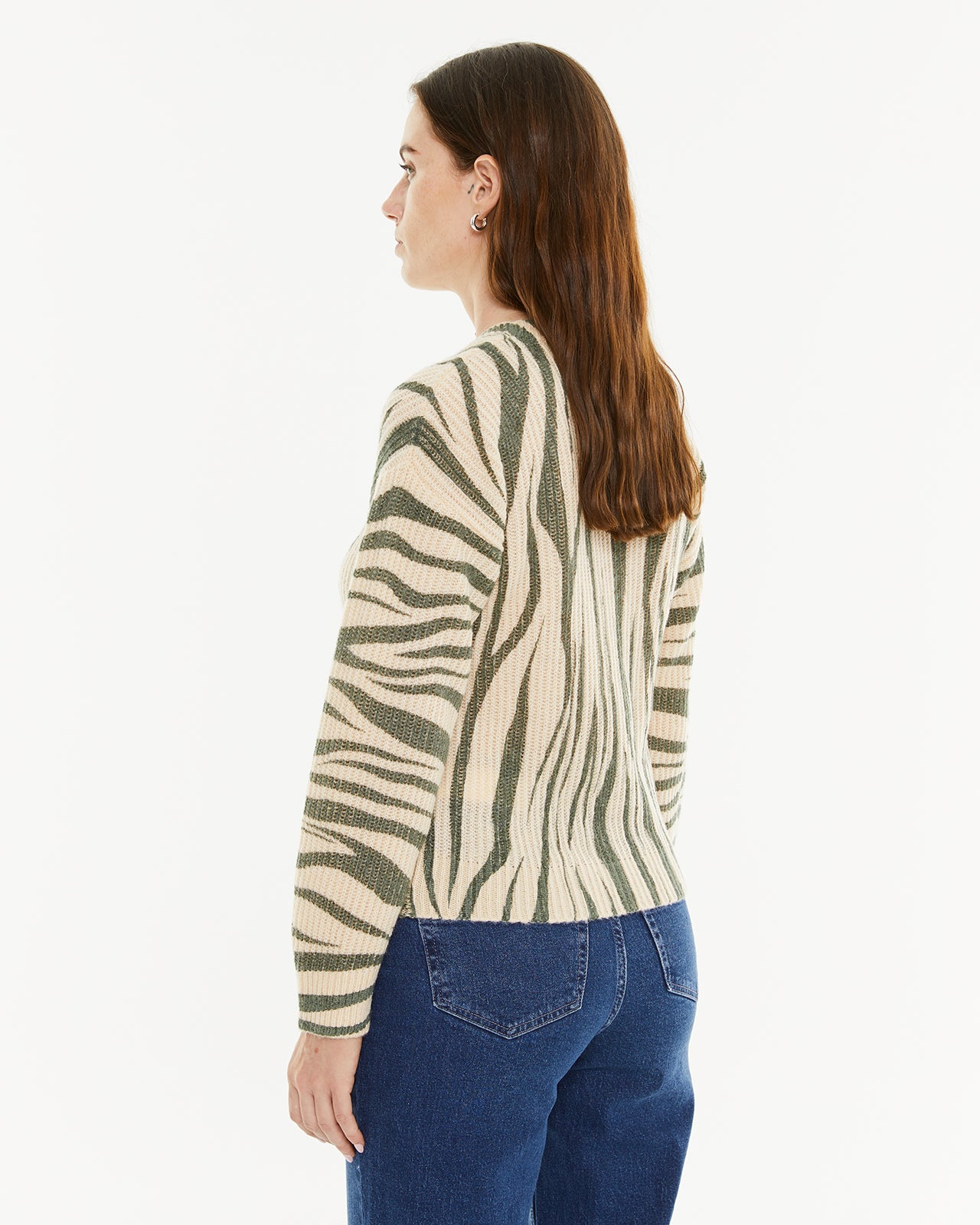 pull à effet imprimé animal