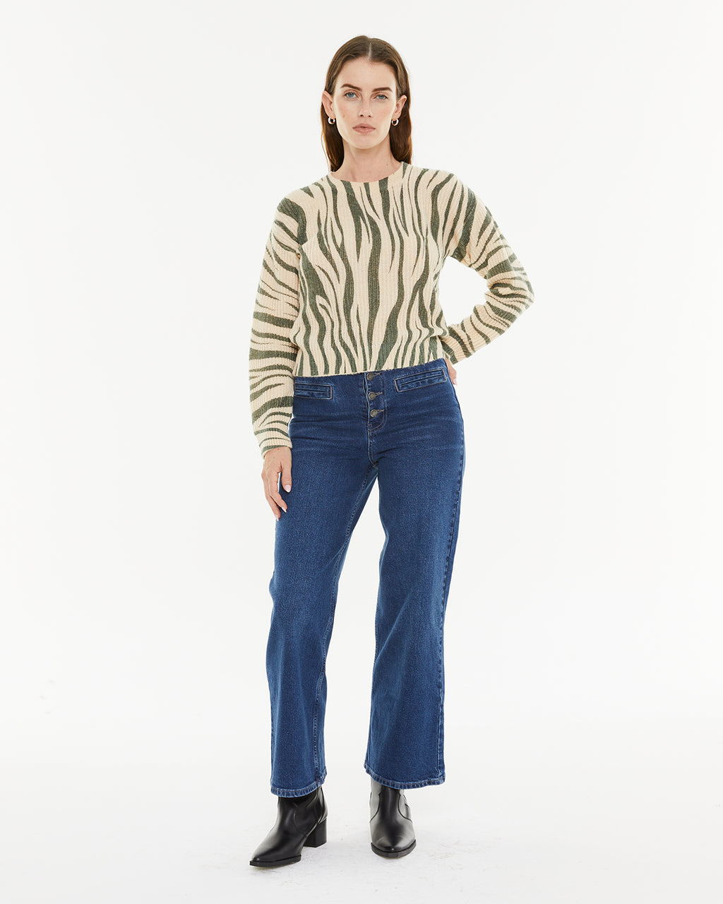 Jersey estampado efecto animal print