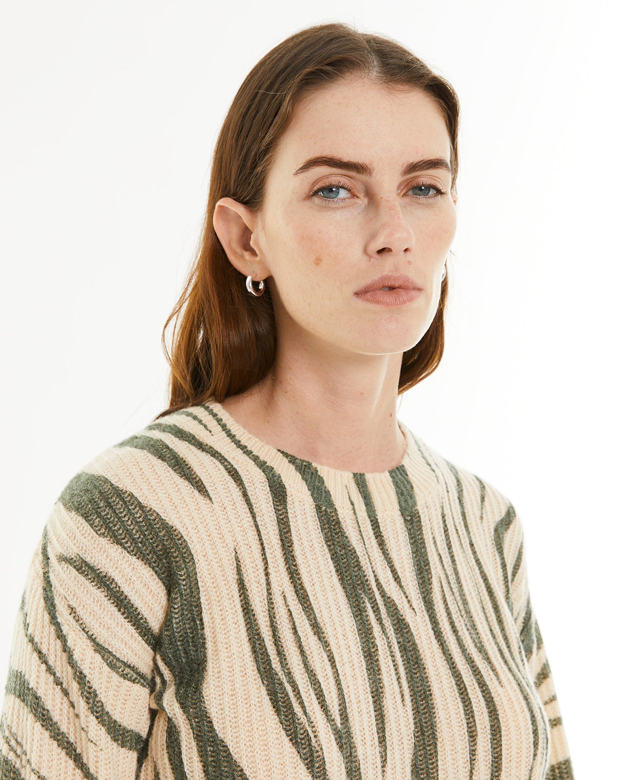 pull à effet imprimé animal