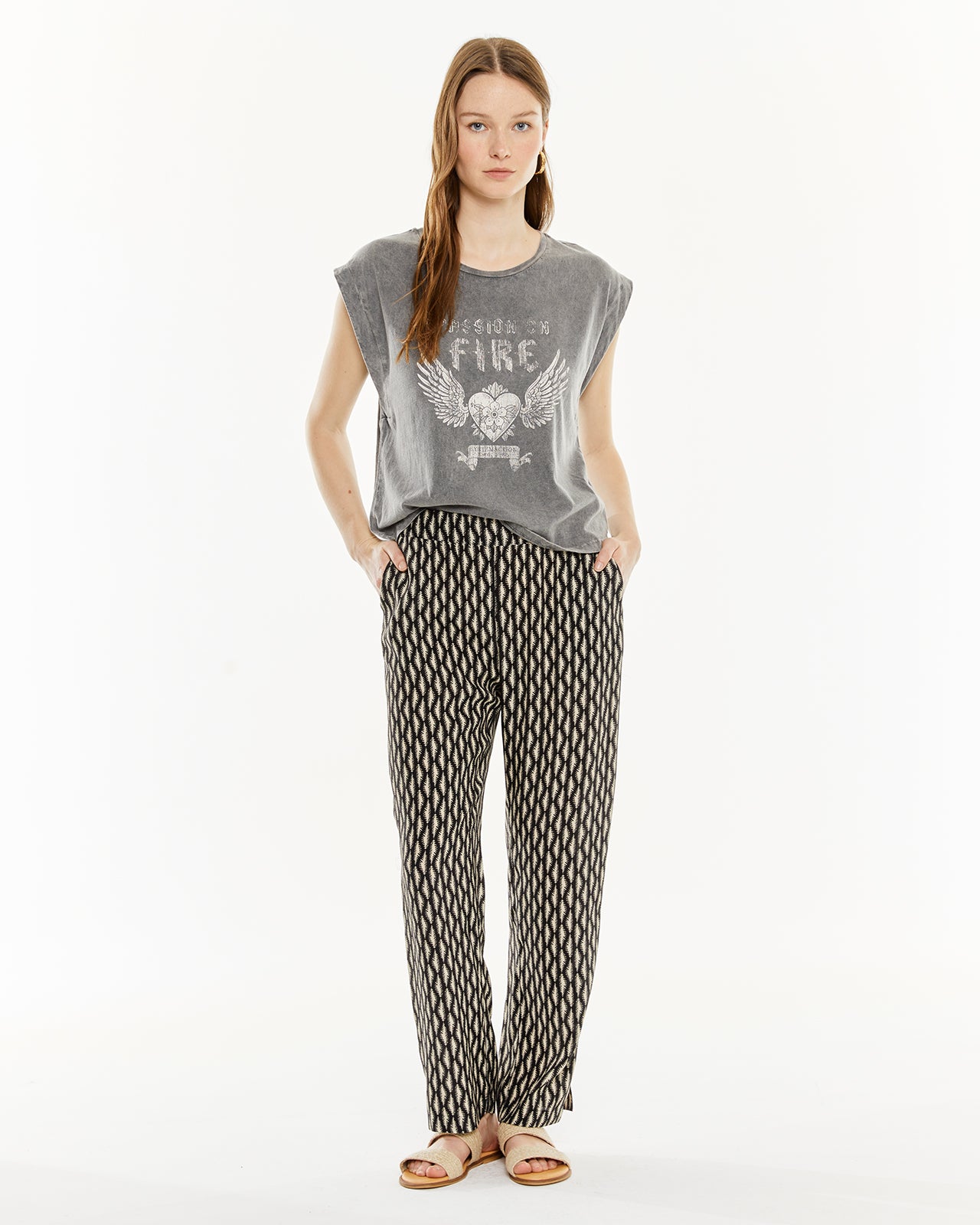 Printed pants