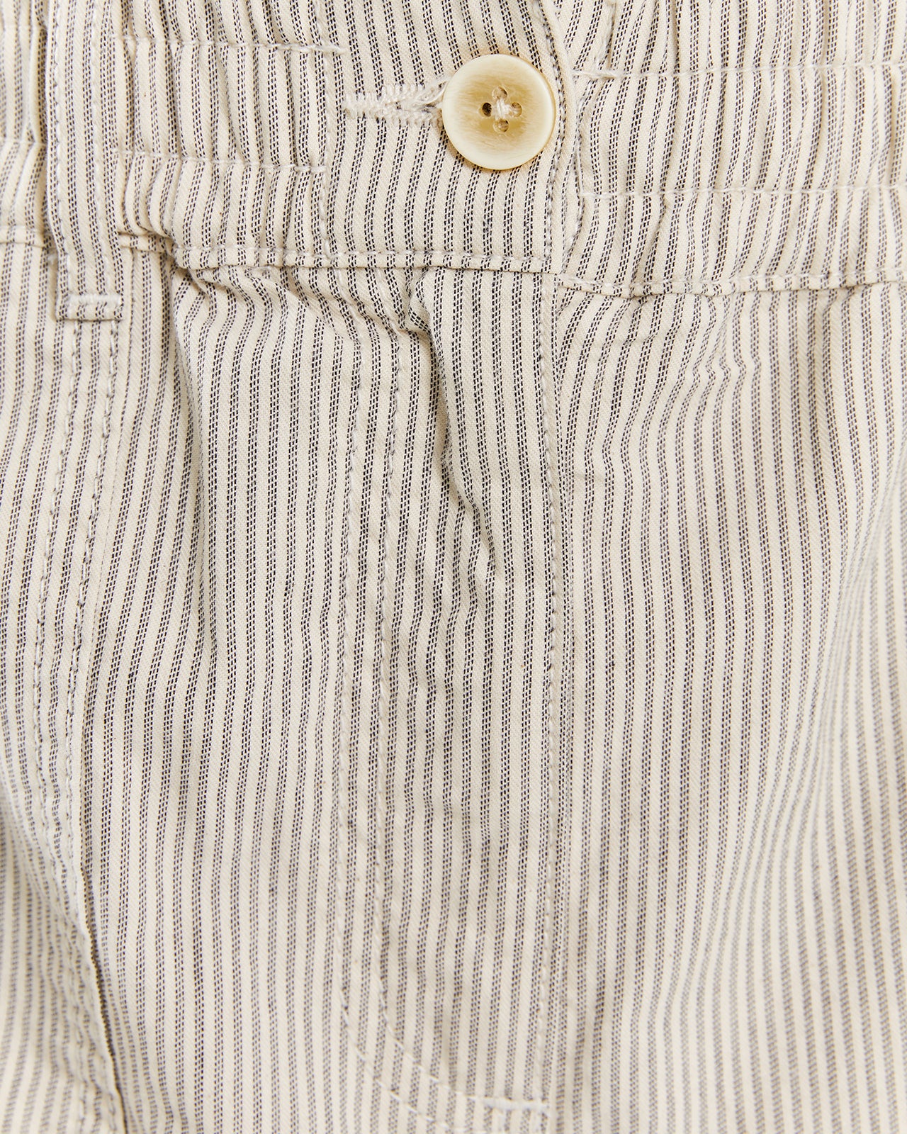 Striped pants with elastic waistband