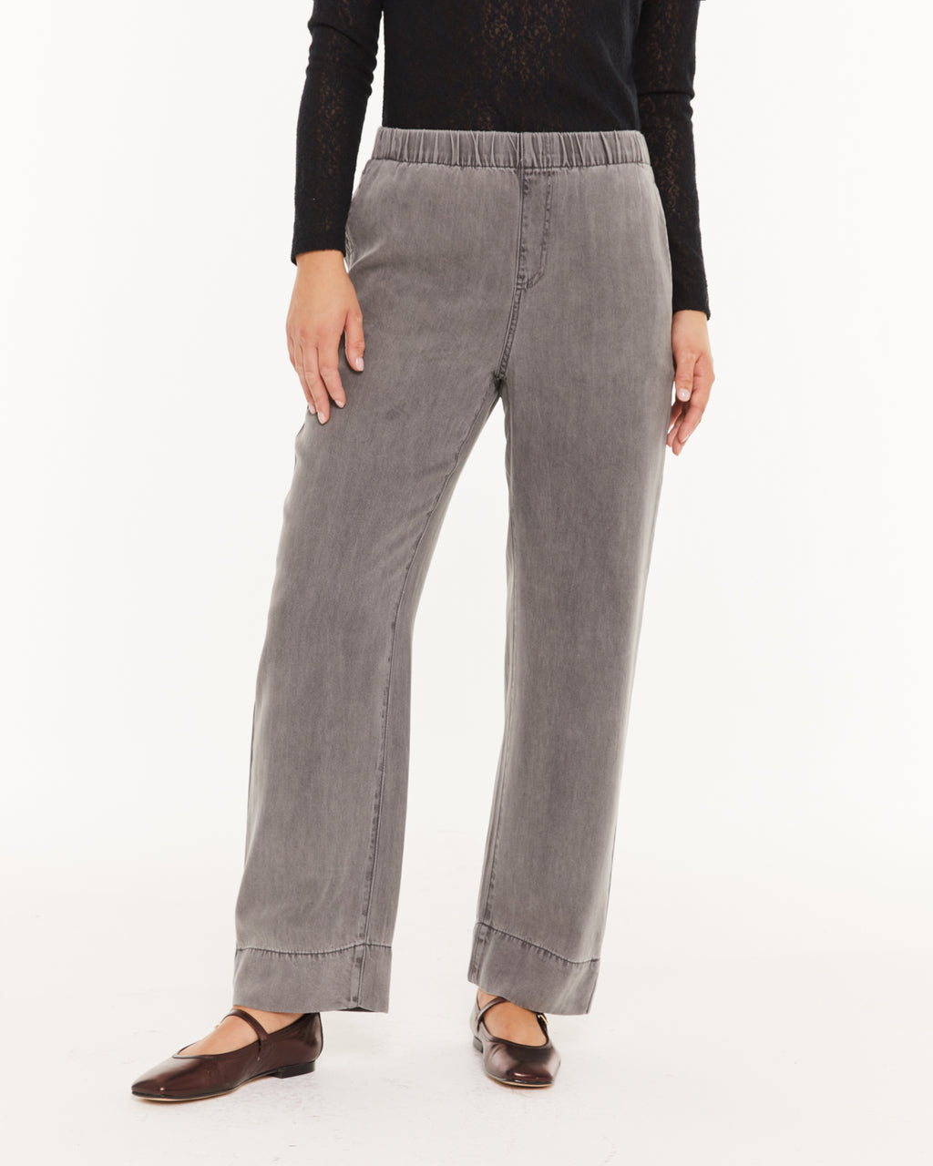 Pantalón tencel con goma