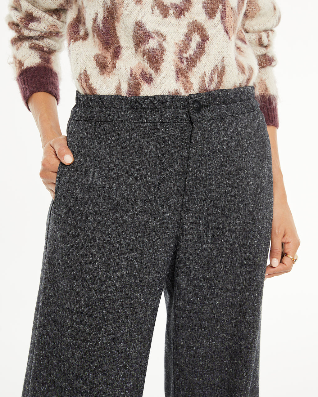 Pantalón ancho traje