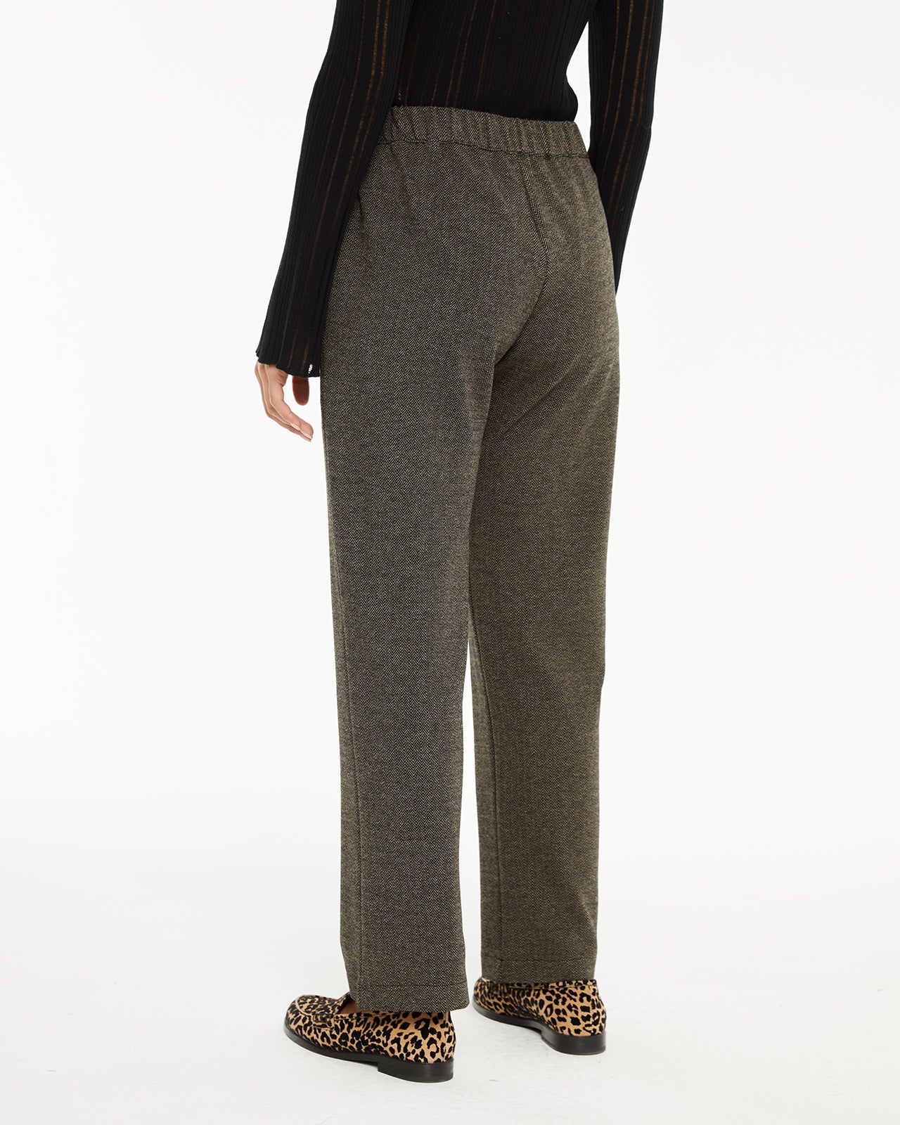 Herringbone dress trousers