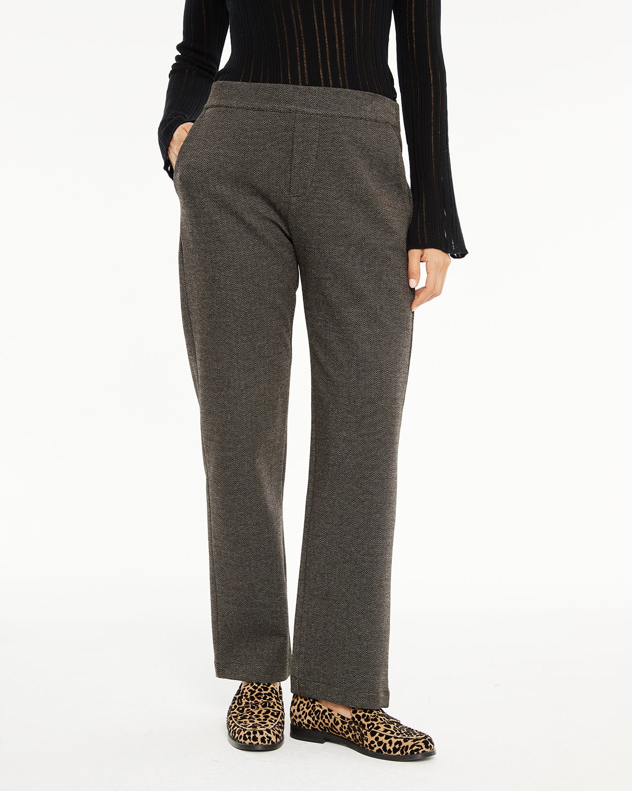 Herringbone dress trousers