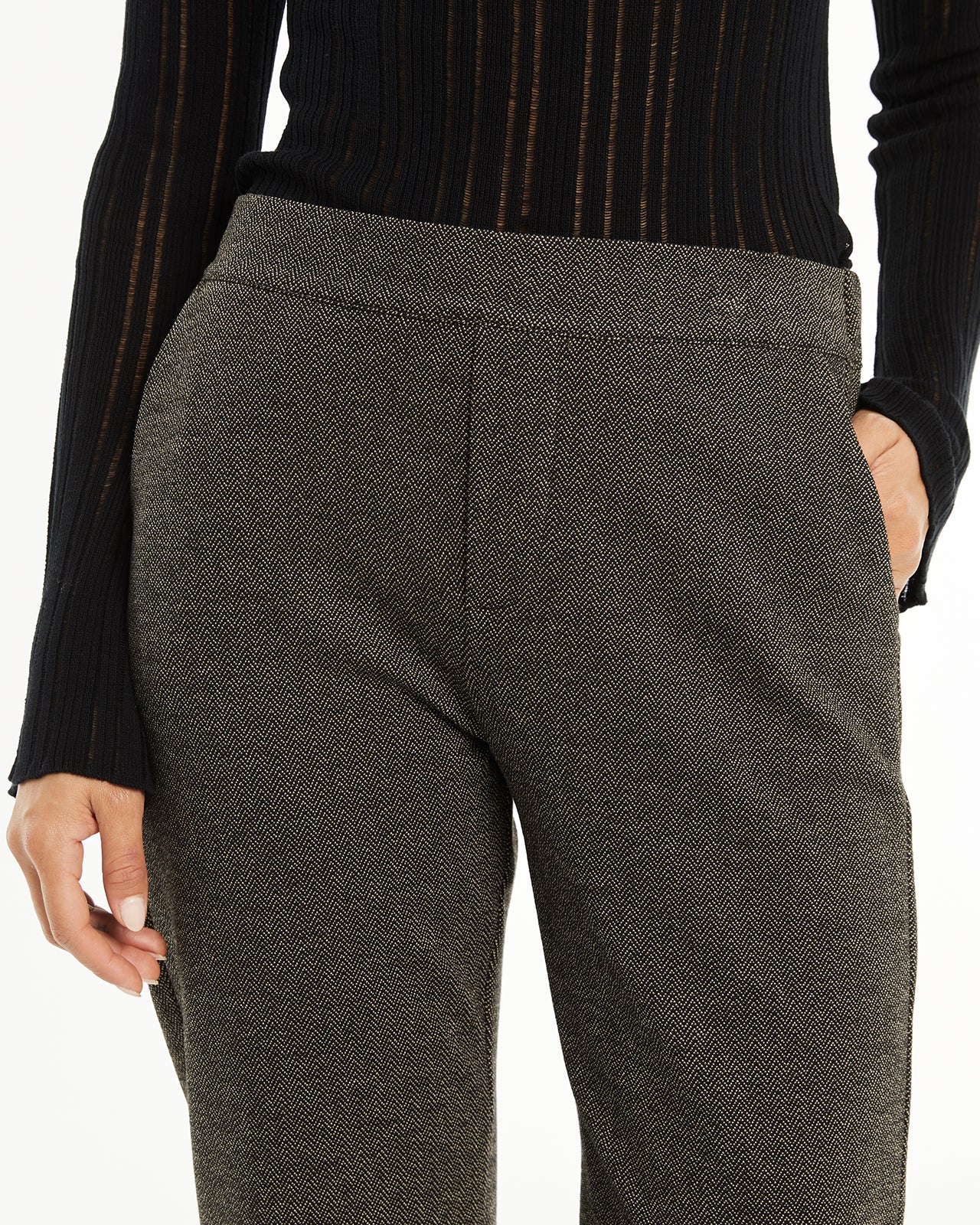 Herringbone dress trousers