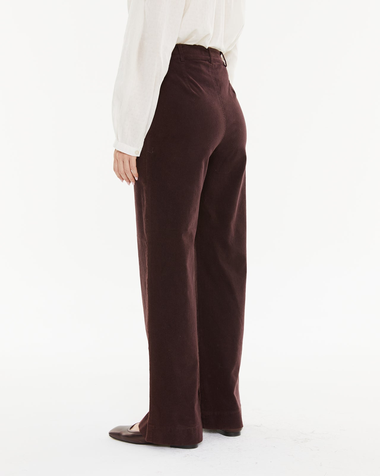 Micro-corduroy trousers