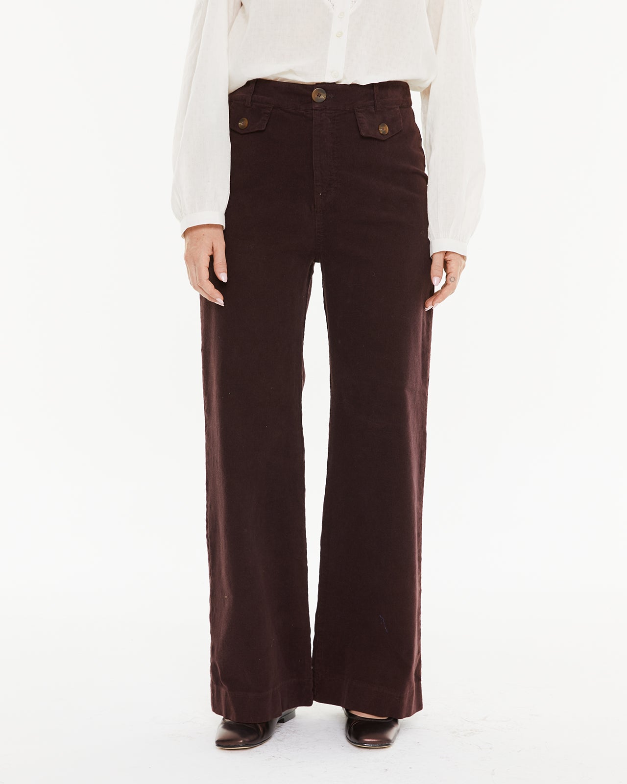 Micro-corduroy trousers