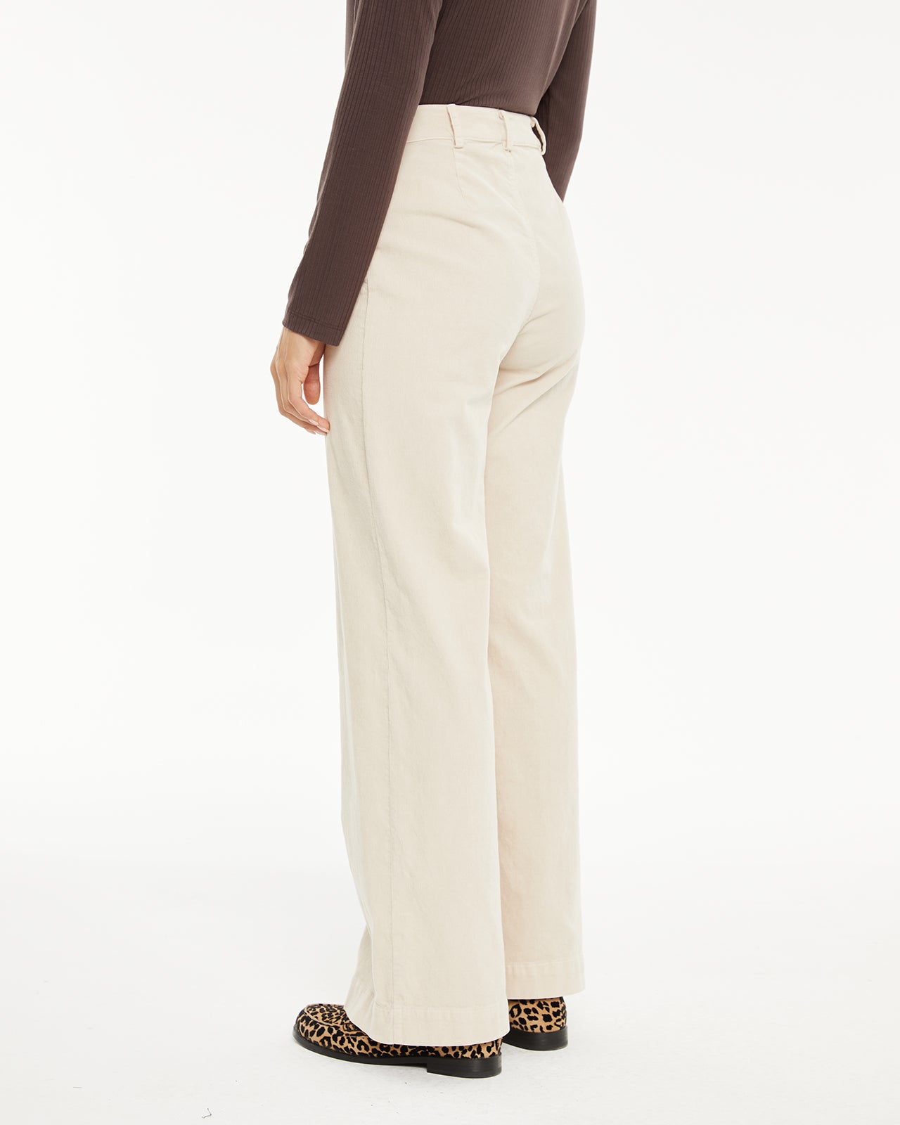 pantalon en micro-velours côtelé