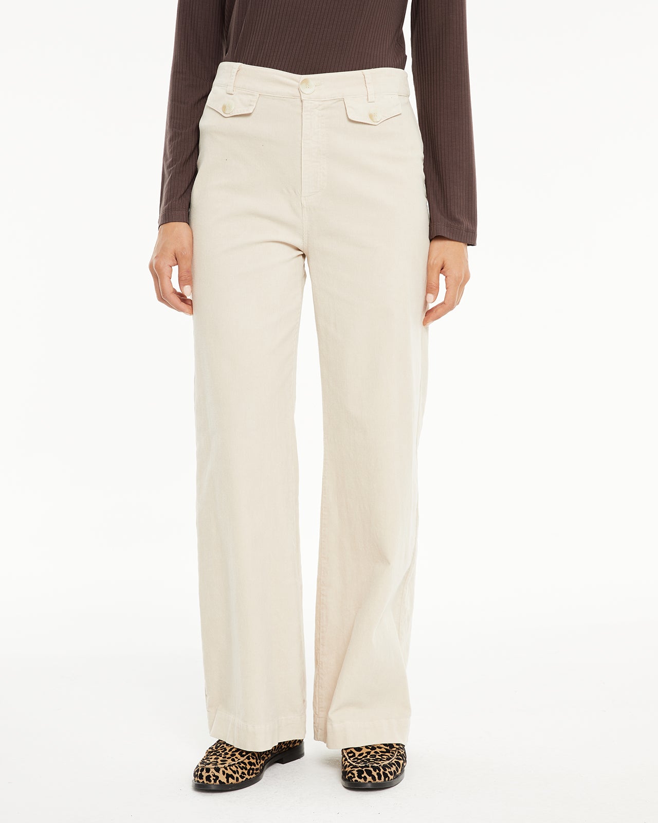 pantalon en micro-velours côtelé