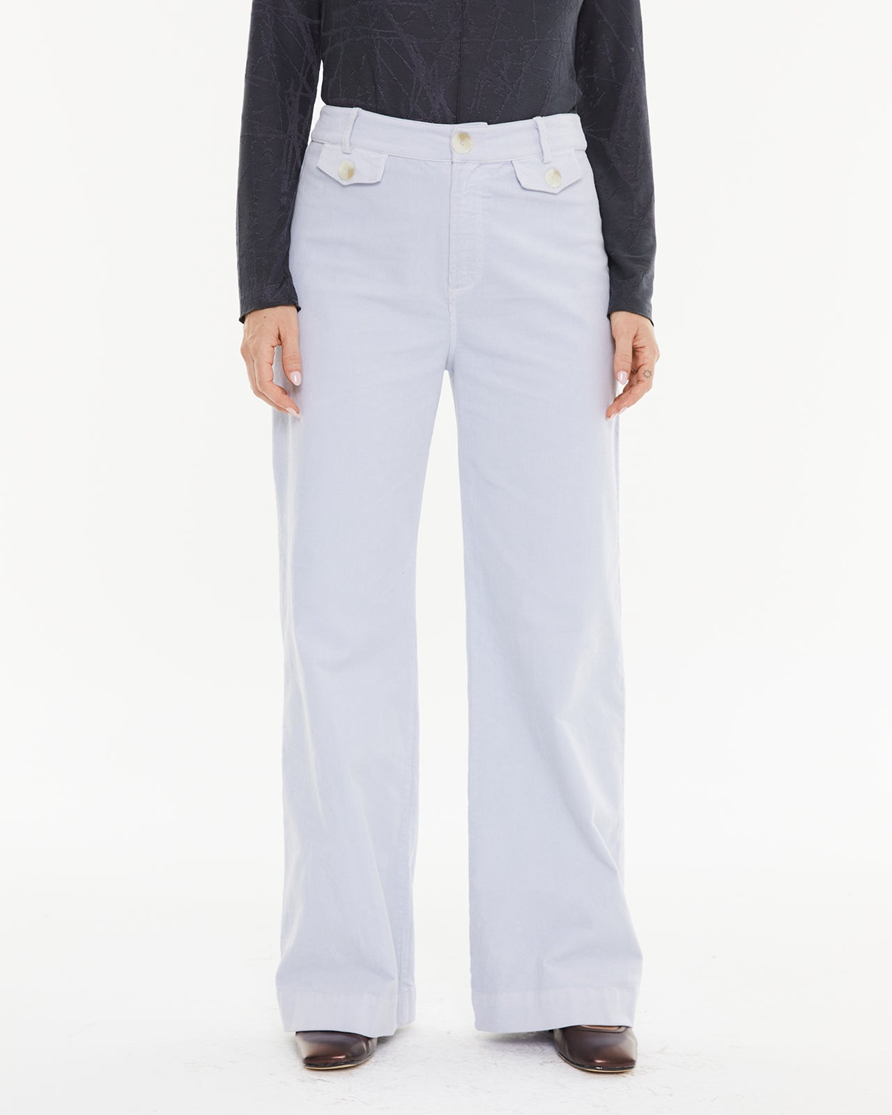 pantalon en micro-velours côtelé