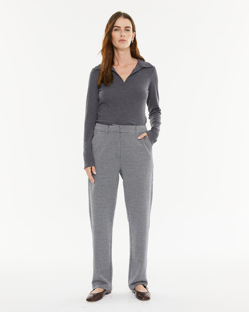 Pantalón jacquard confort