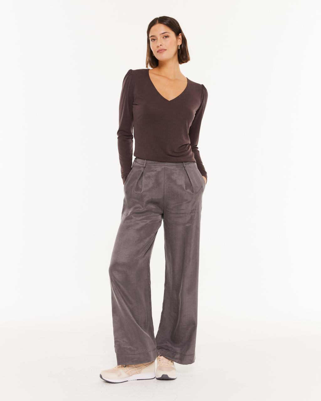 Pantalon fluide avec taille élastique