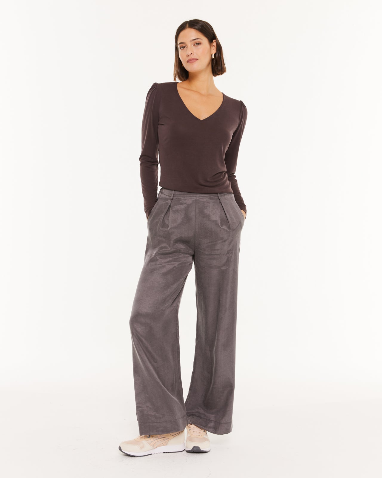 Pantalon fluide avec taille élastique