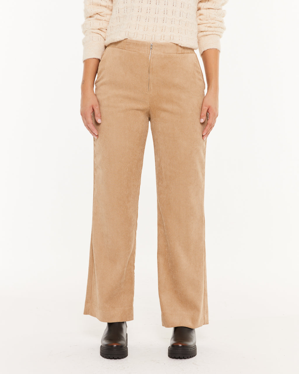 Pantalón pana cremallera