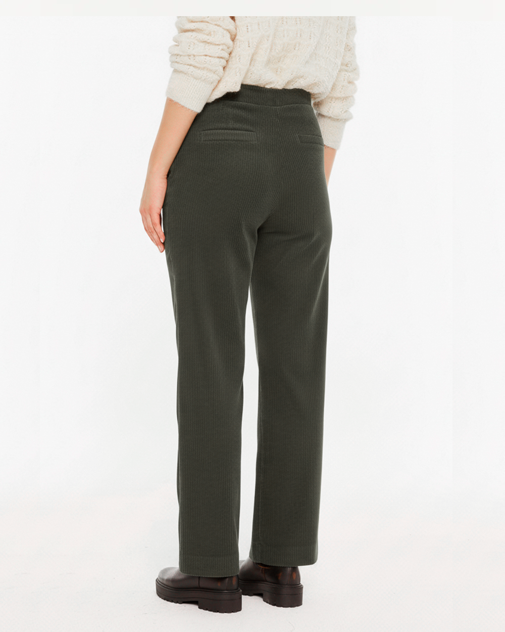 Pantalón pana cremallera