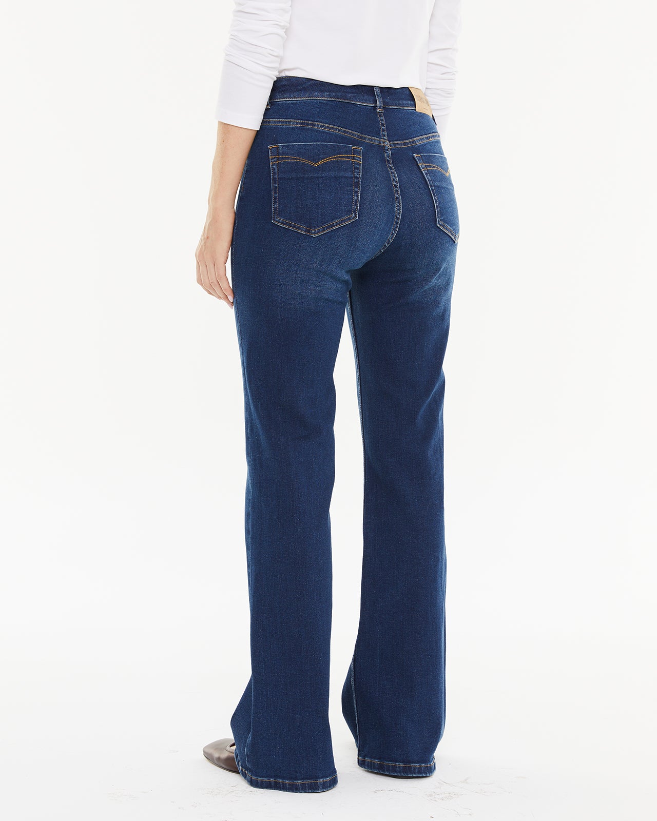 Pantalon en jean avec poches plaquées