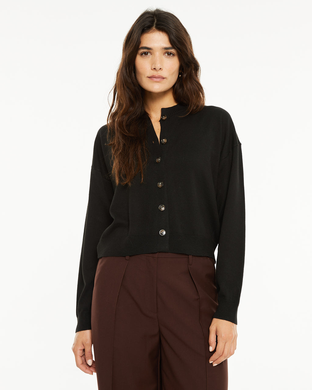 Cárdigan botones,detalle en tapeta