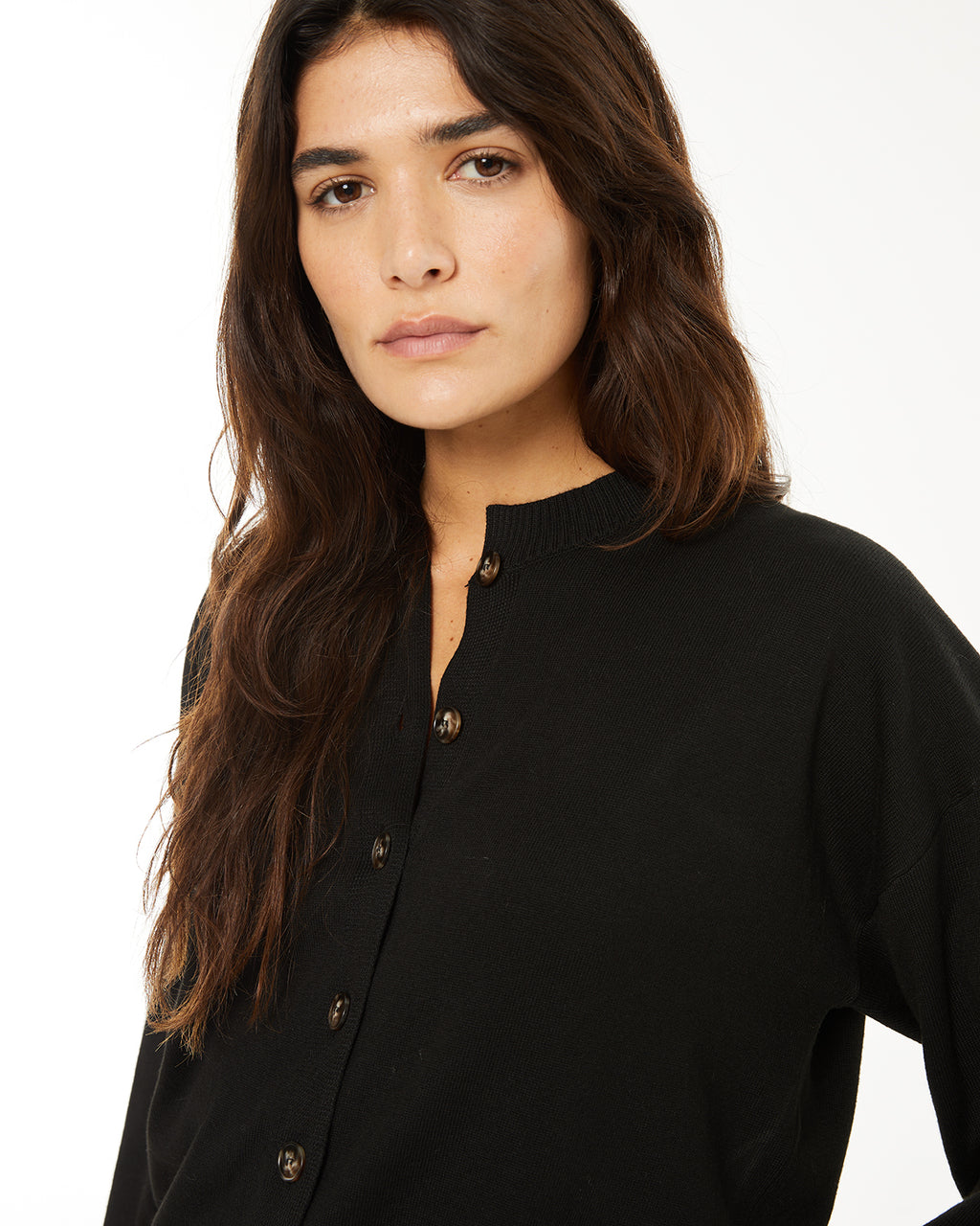 Cárdigan botones,detalle en tapeta