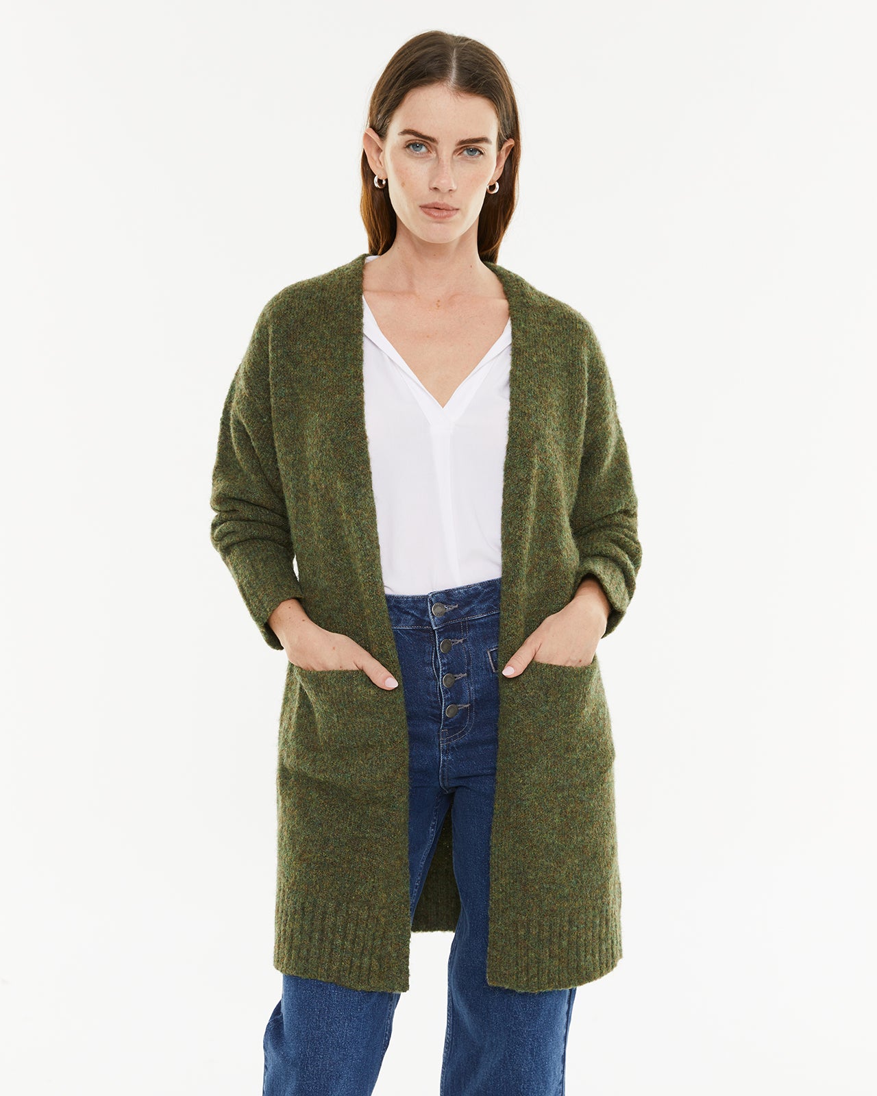 veste longue en maille