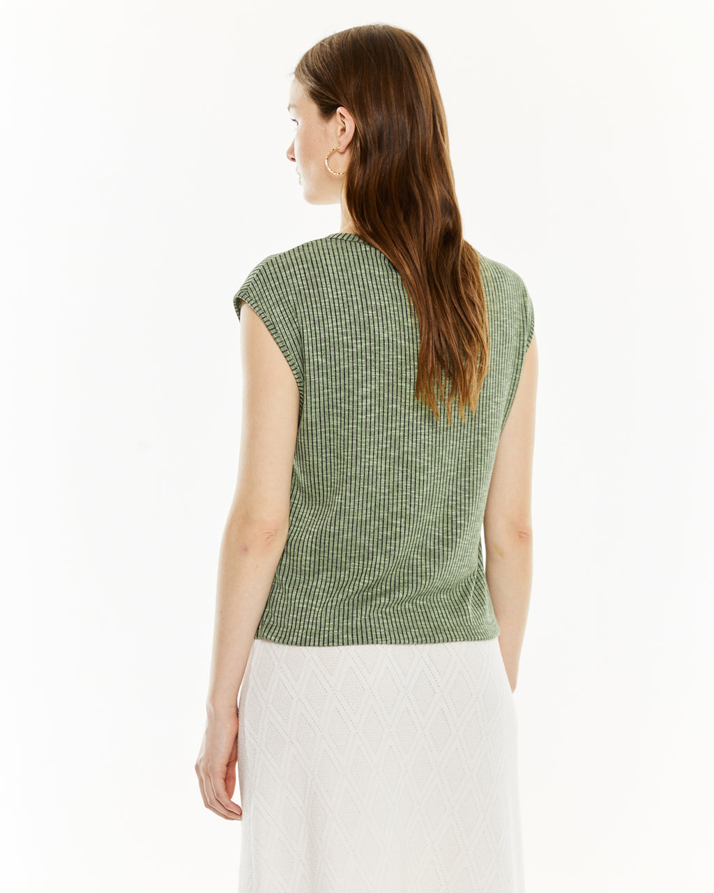 Top canale escote redondo