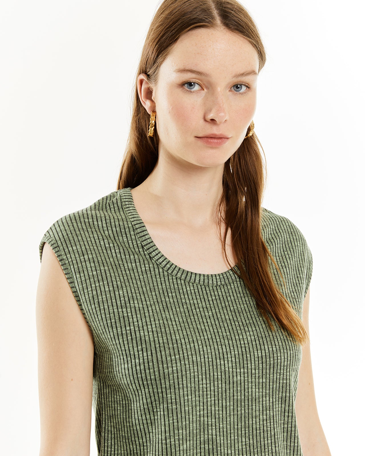 Haut à encolure ronde