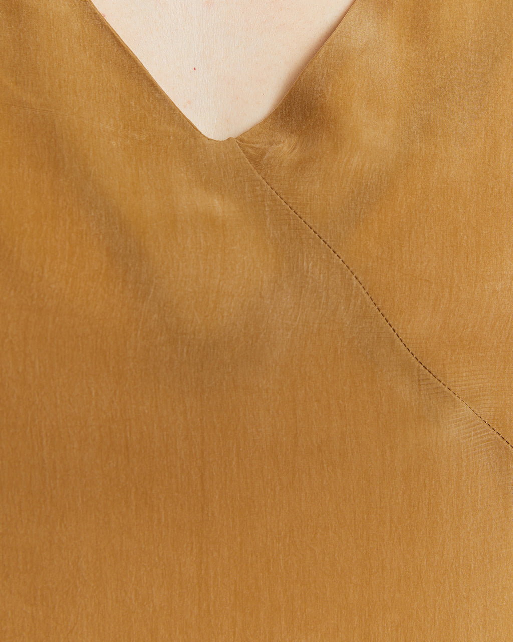 Vestido de tirantes largo con tejido de cupro