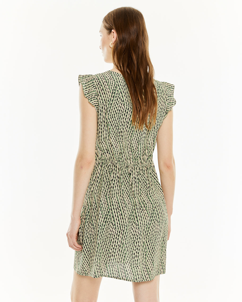 Vestido estampado corto